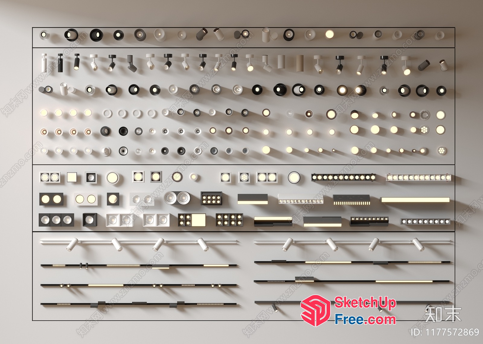 Interior Lighting Options For Various Rooms 3D SketchUp File