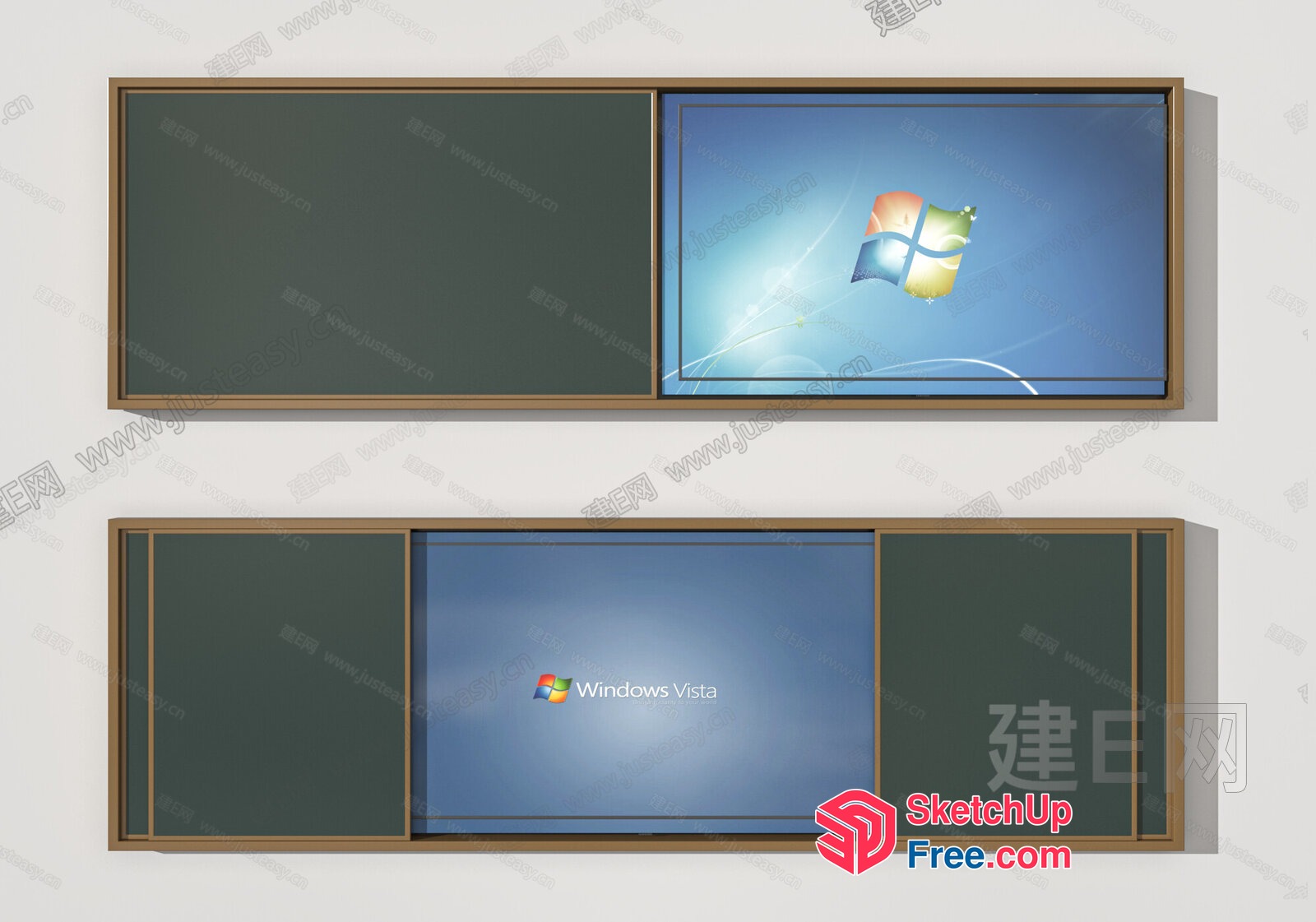 Windows Vista Display 3D SketchUp File