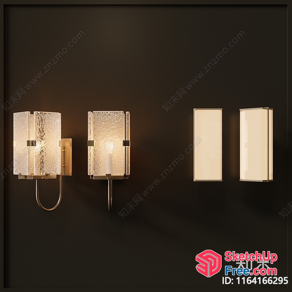 Elegant Wall Lighting Fixtures 3D SketchUp File