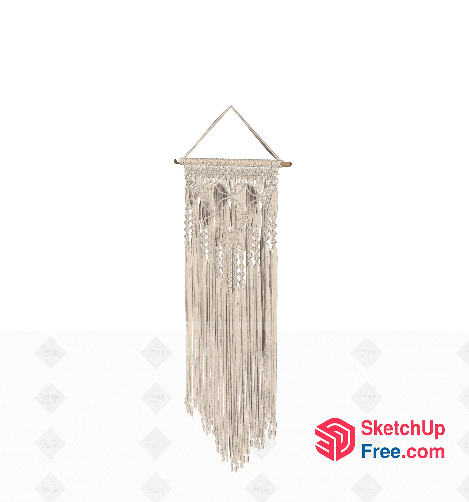 Macrame Hanging Tapestry 3D SketchUp File