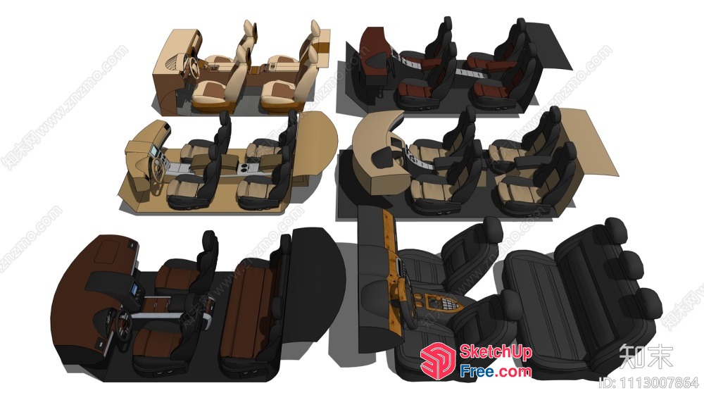 3D Models Of Various Car Interiors 3D SketchUp File