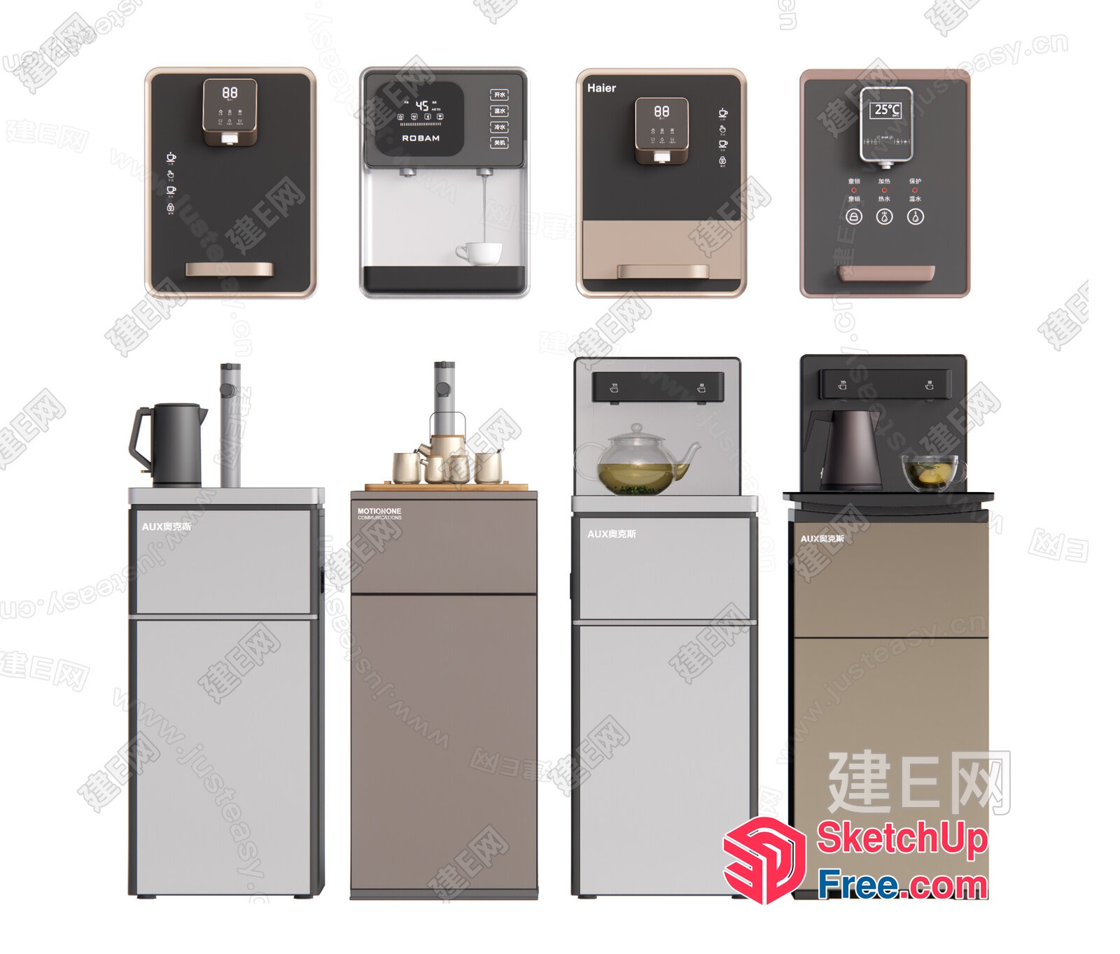 Modern Kitchen And Bathroom Appliances Collection 3D SketchUp File