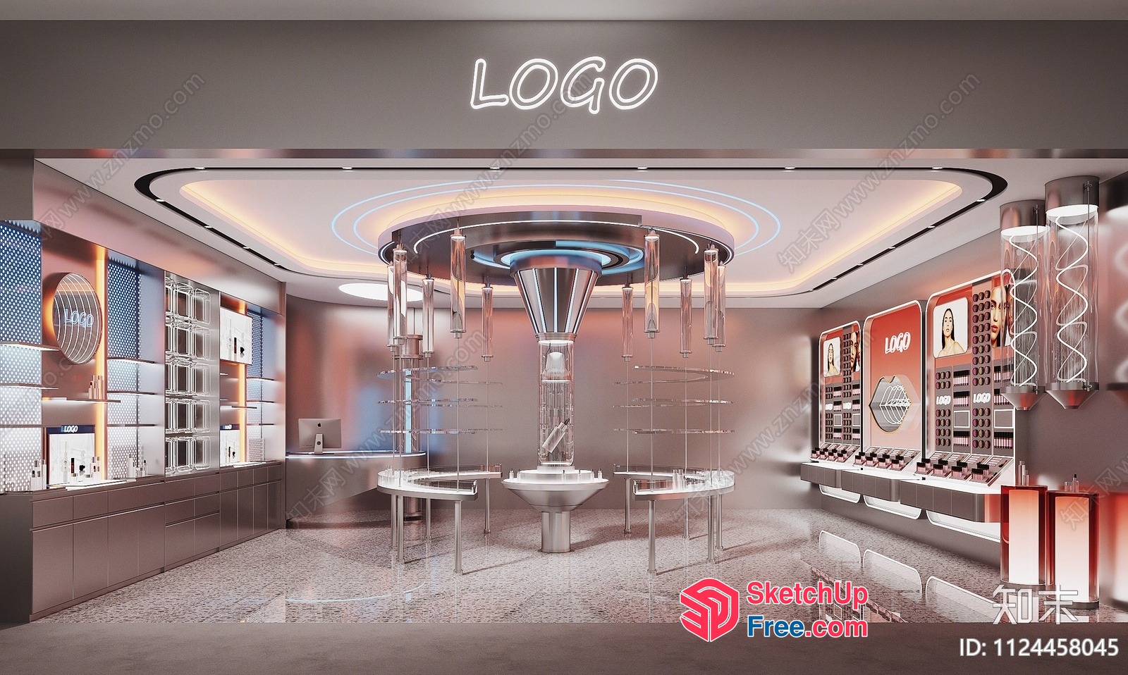 Modern Luxury Interior Design Showroom 3D SketchUp File