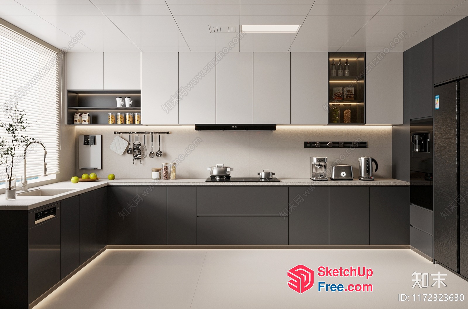 Modern Kitchen With Sleek And Functional Design 3D SketchUp File