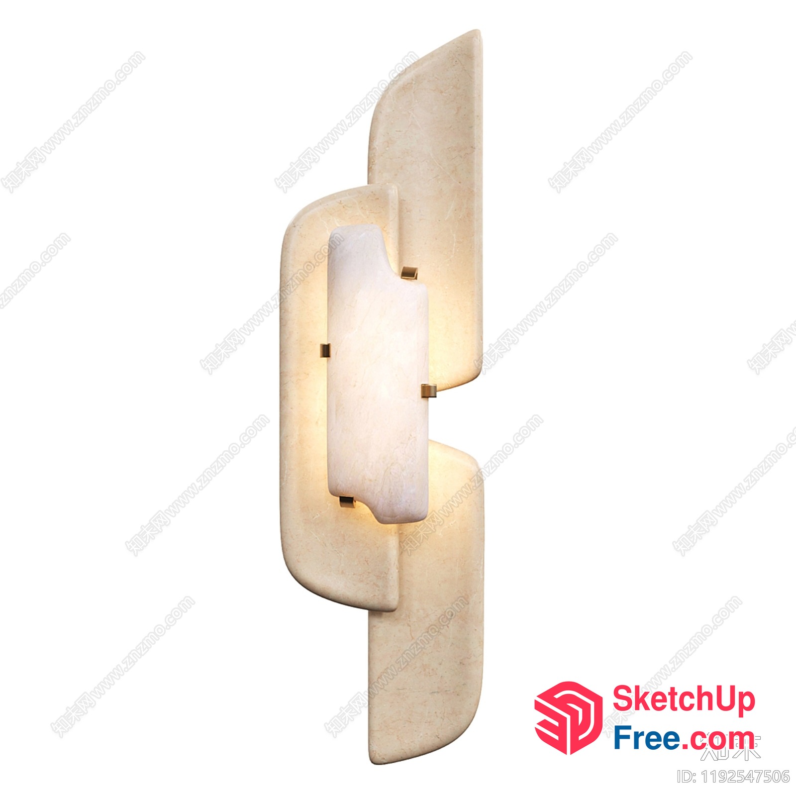 Creamy Style Wall Lamp 3D SketchUp File