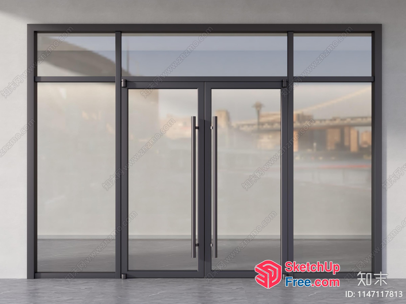 Glass Curtain Wall 3D SketchUp File