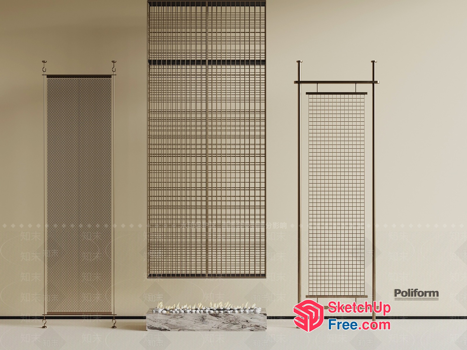 Partition Screen Collection 3D SketchUp File