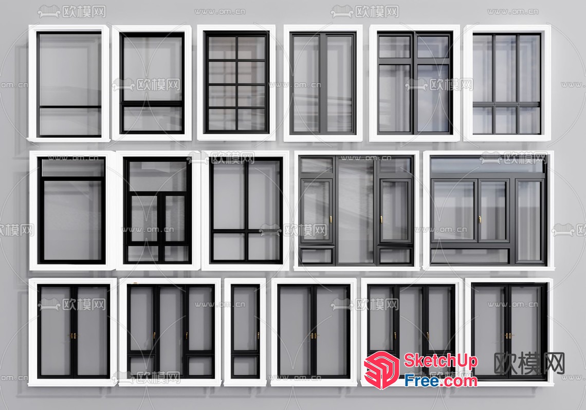 Windows And Doors Collection 3D SketchUp File