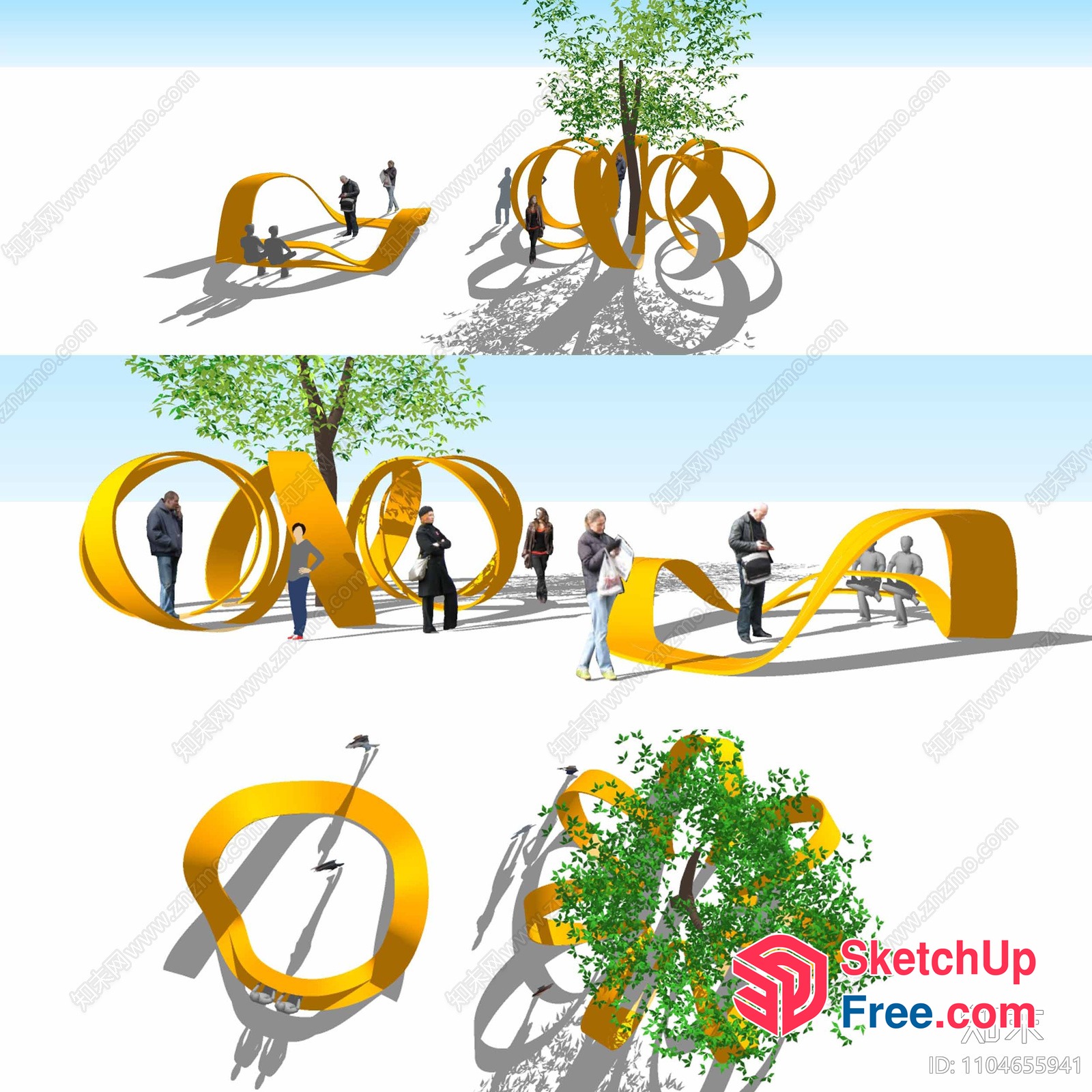 Yellow Ribbon Park Design 3D SketchUp File