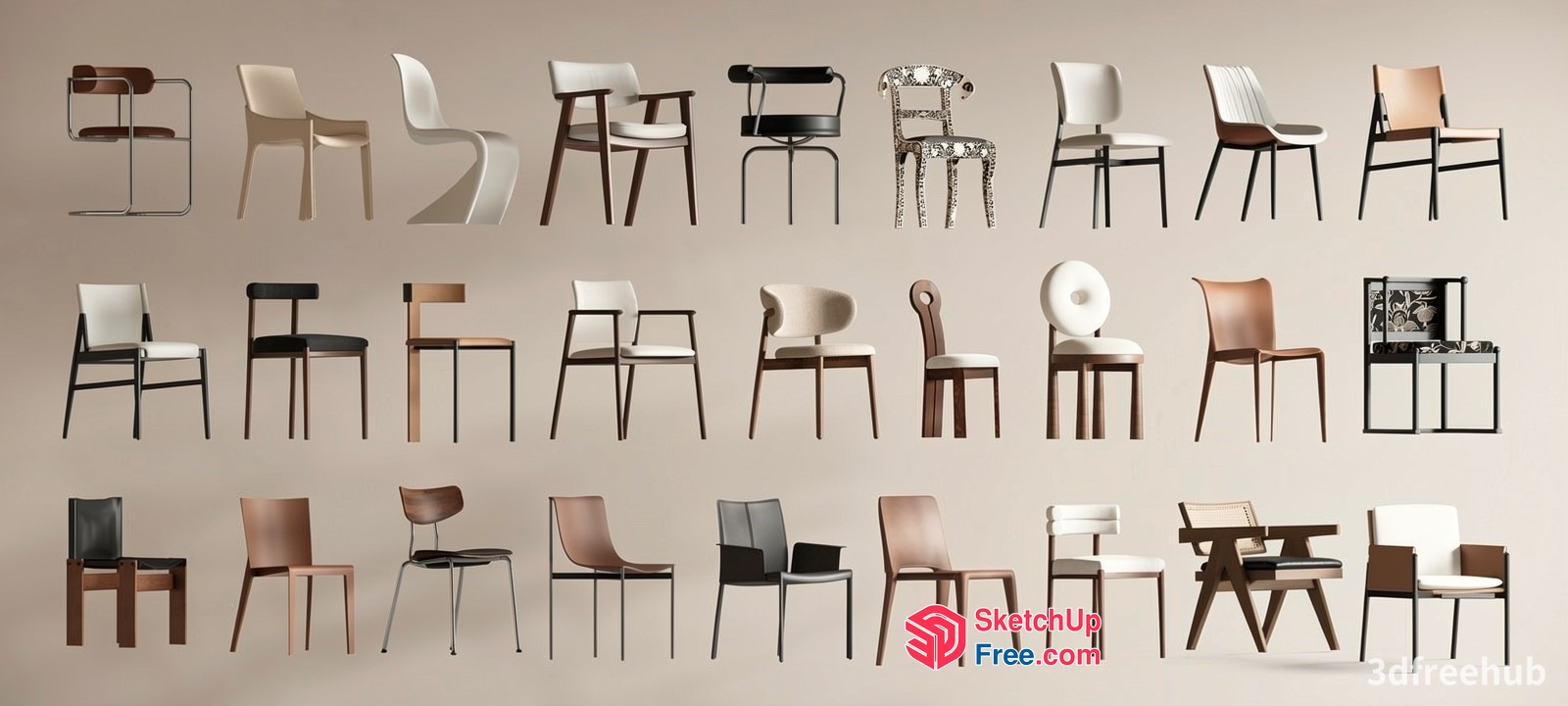 Modern Furniture Collection 3D SketchUp File