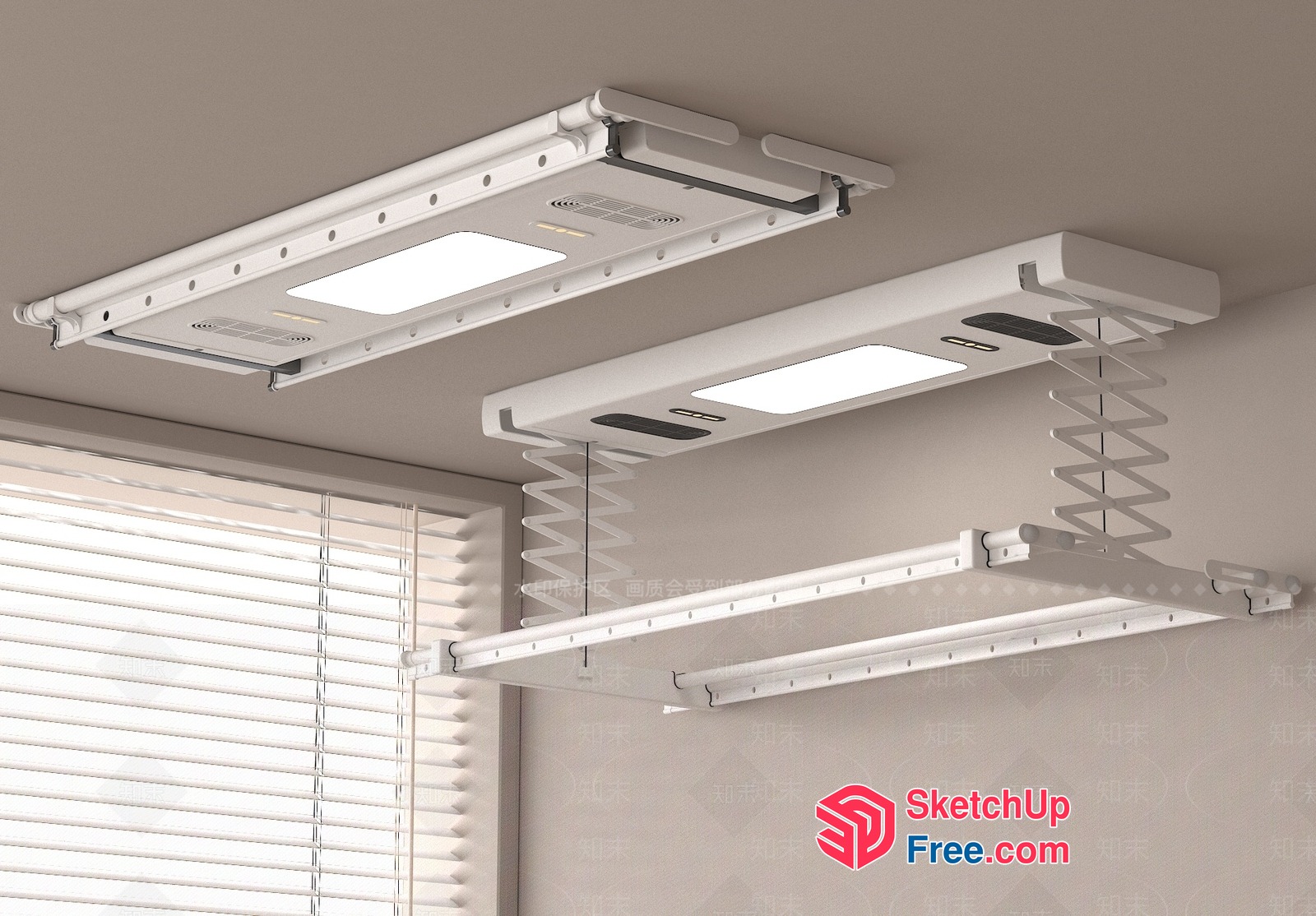 Modern Ceiling Lighting Fixtures 3D SketchUp File