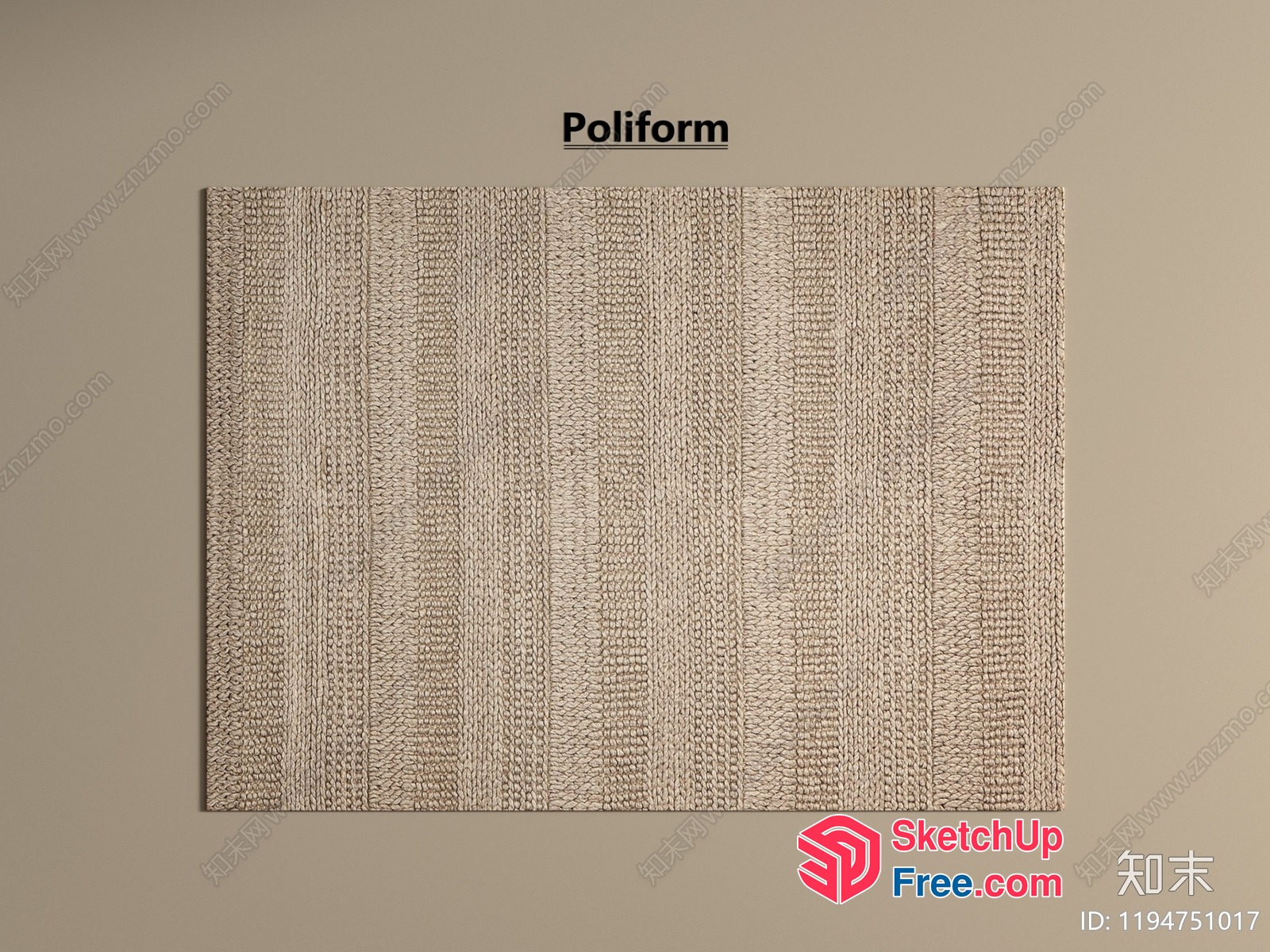 Modern Minimalist Rattan Furniture Collection 3D SketchUp File