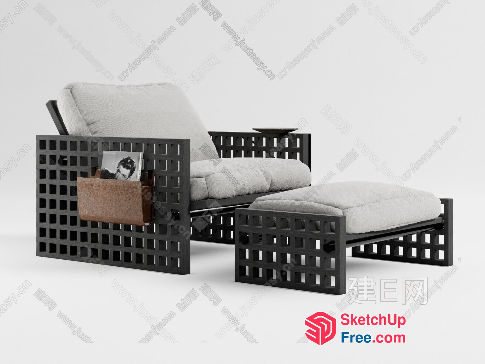 Modern Minimalist Outdoor Furniture Set 3D SketchUp File