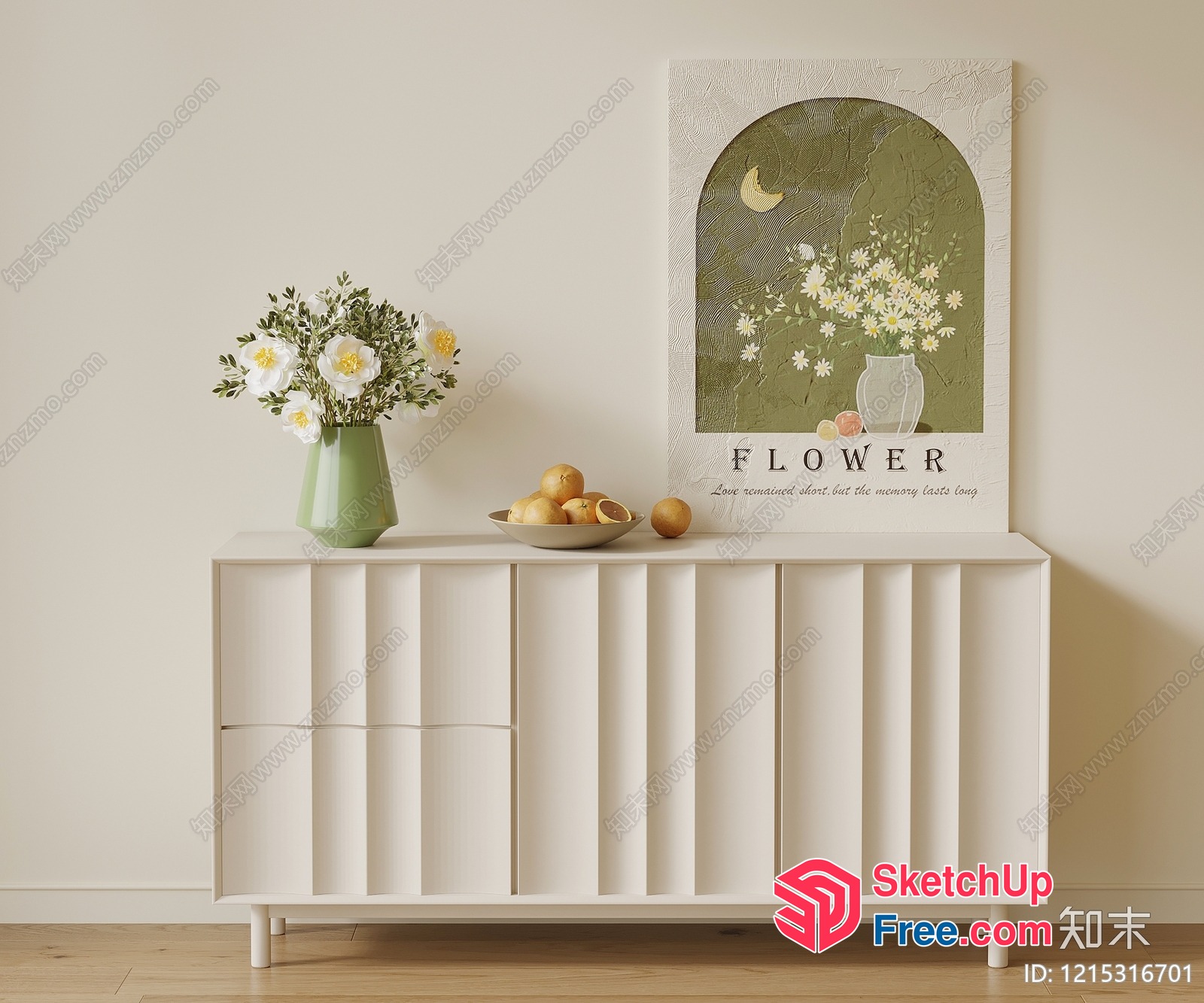 Simple Yet Elegant Interior Design With A Touch Of Nature 3D SketchUp File