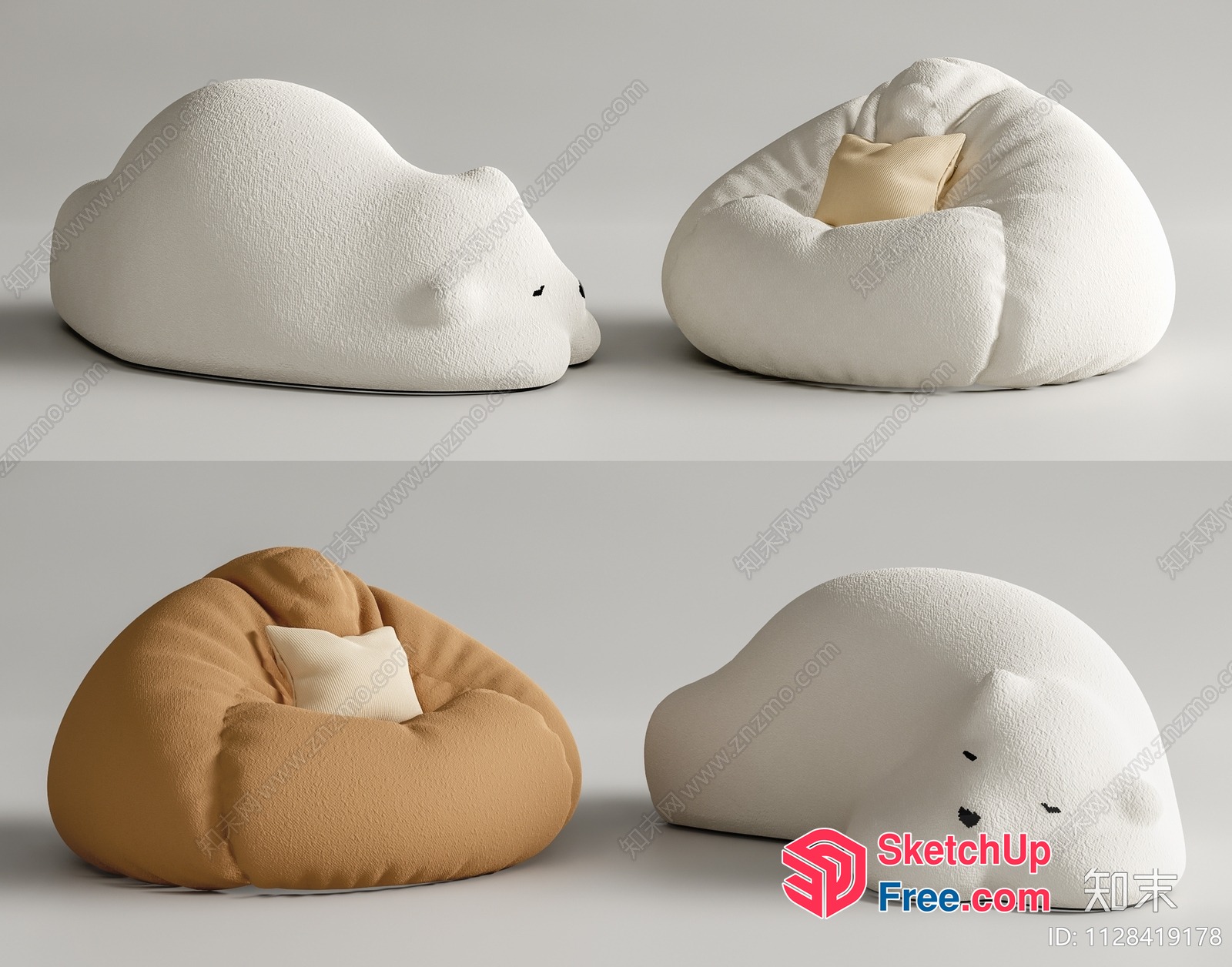 Cozy Animal-Shaped Chair 3D SketchUp File