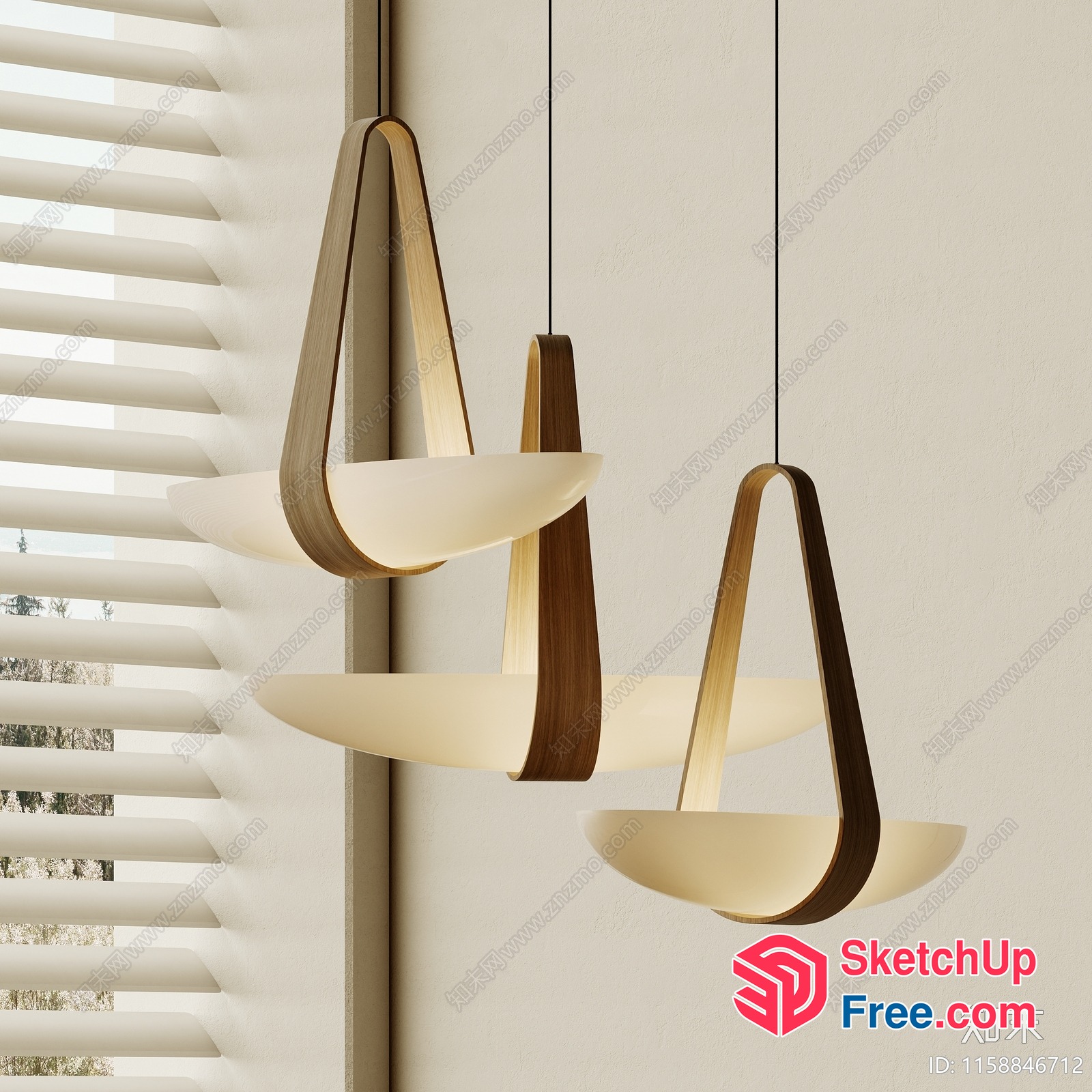 Modern Hanging Light Fixtures 3D SketchUp File