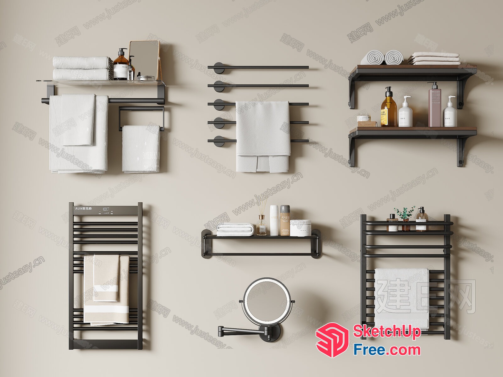 Bathroom Accessories And Decorations 3D SketchUp File