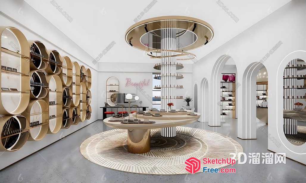 Modern Luxury Retail Space 3D SketchUp File