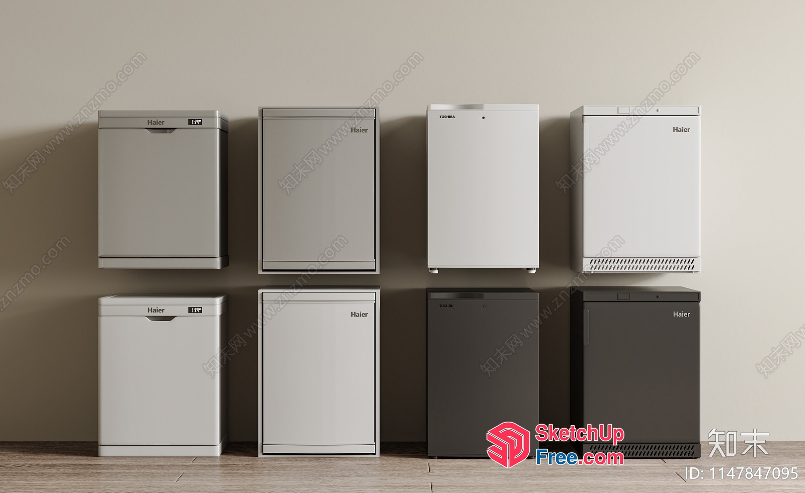 Modern Haier Appliances Display 3D SketchUp File