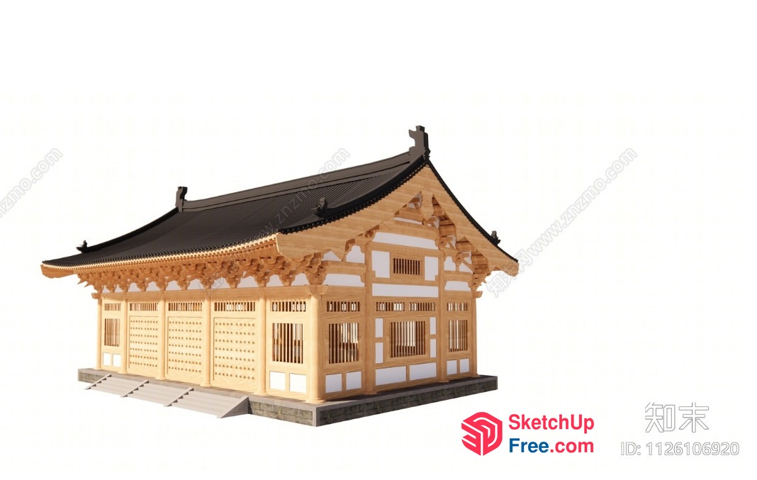 Traditional Japanese Architecture 3D SketchUp File