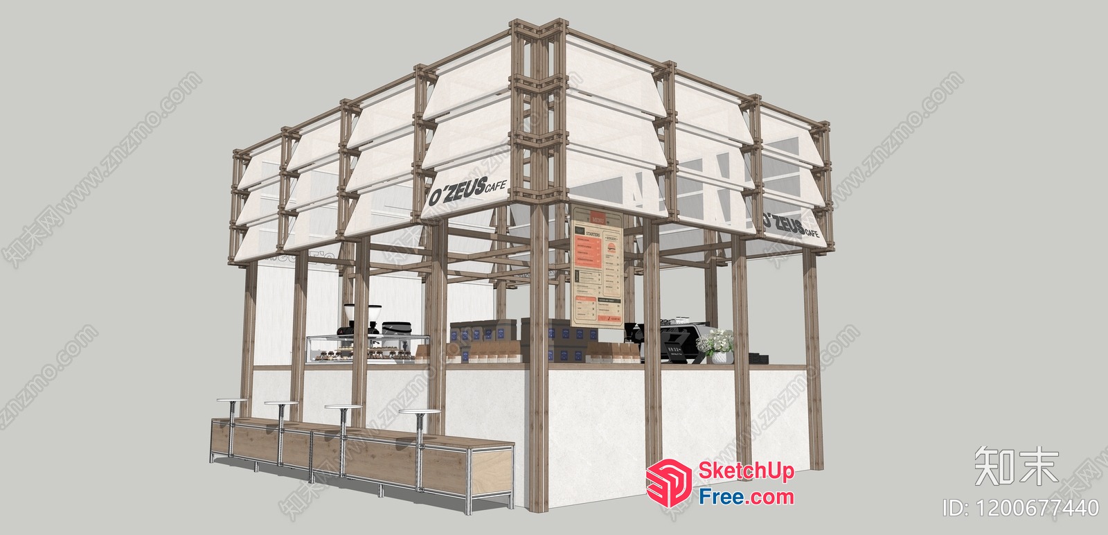 Cozy Outdoor Food Truck 3D SketchUp File