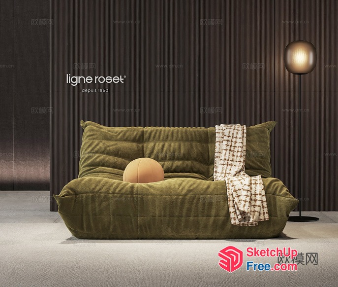 Elegant And Modern Living Room Furniture 3D SketchUp File