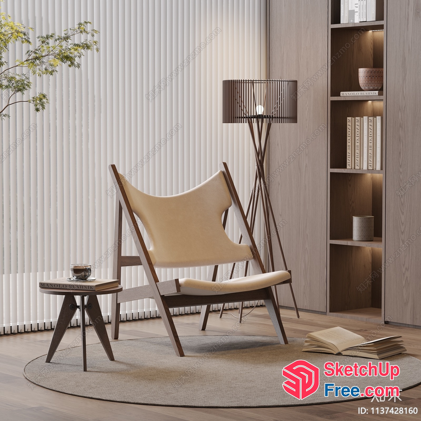 Modern Minimalist Home Interior With Elegant Furniture And Decor 3D SketchUp File