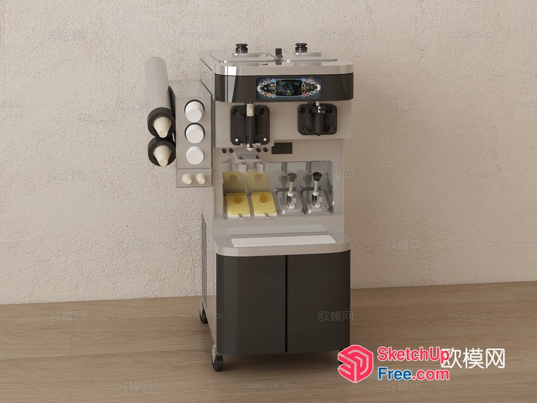Modern Kitchen Appliance Display 3D SketchUp File