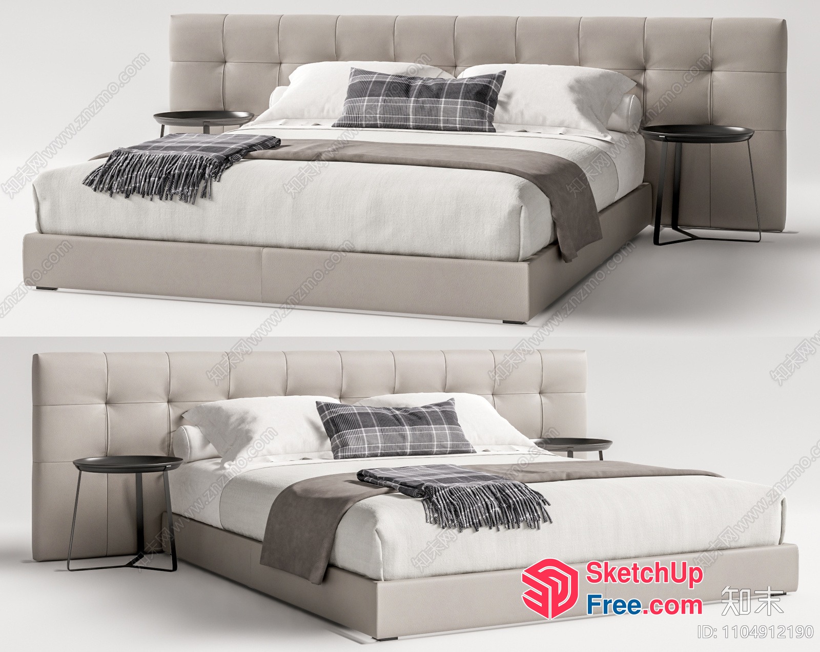 Modern Minimalist Bedroom Furniture 3D SketchUp File