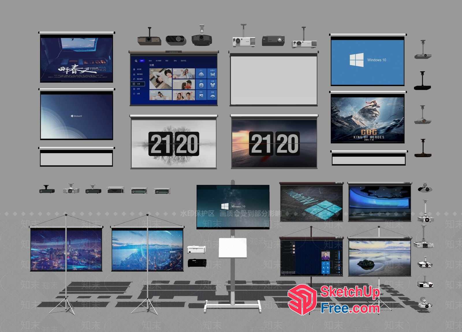 Computer Equipment And Decor 3D SketchUp File