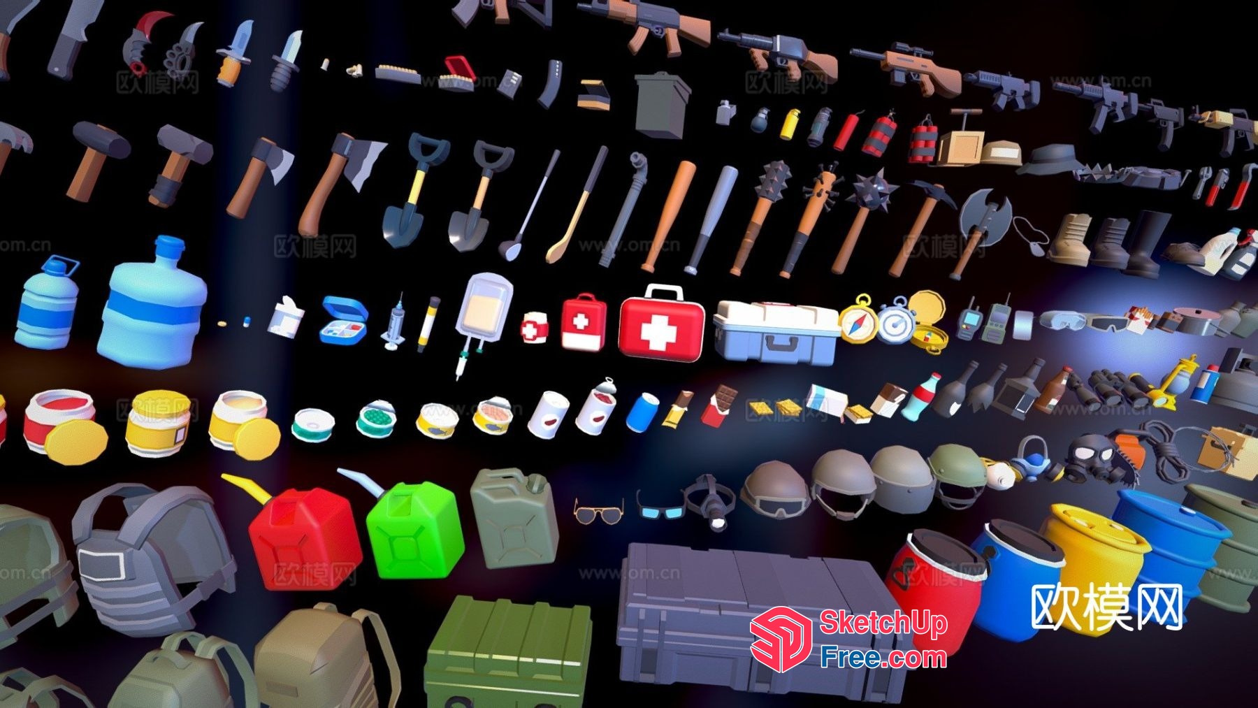 3D Models Of Various Objects 3D SketchUp File