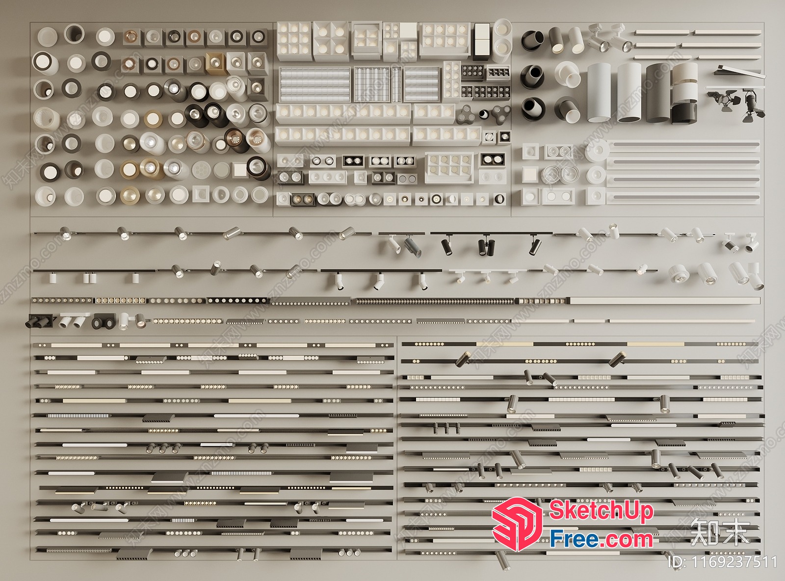Assorted Light Fixtures And Accessories 3D SketchUp File