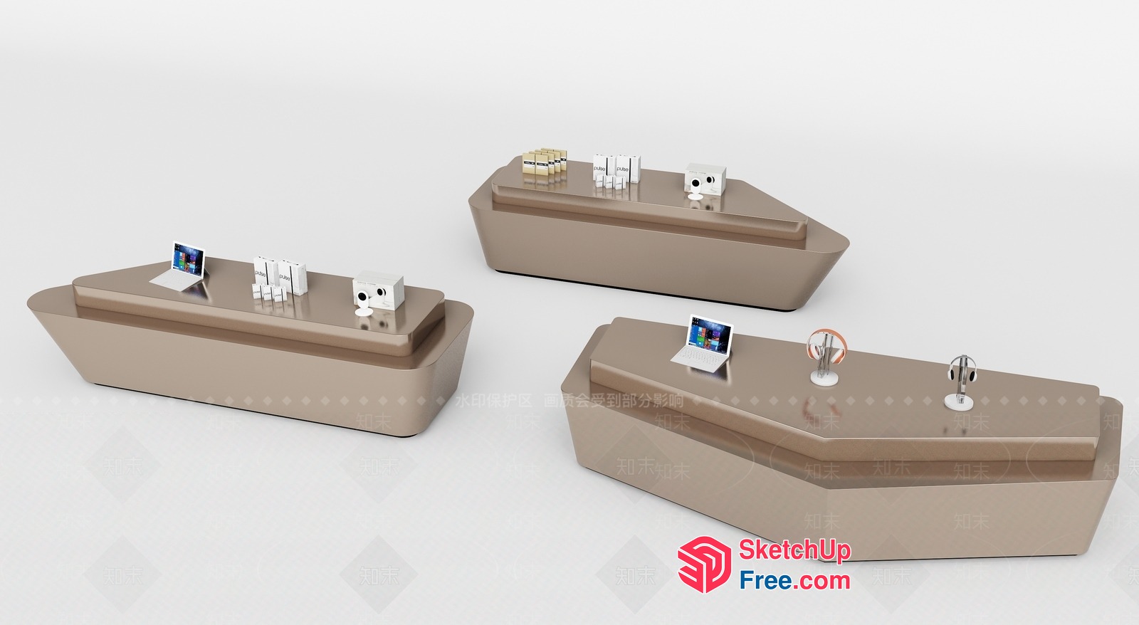 Office Furniture For Modern Workspace 3D SketchUp File
