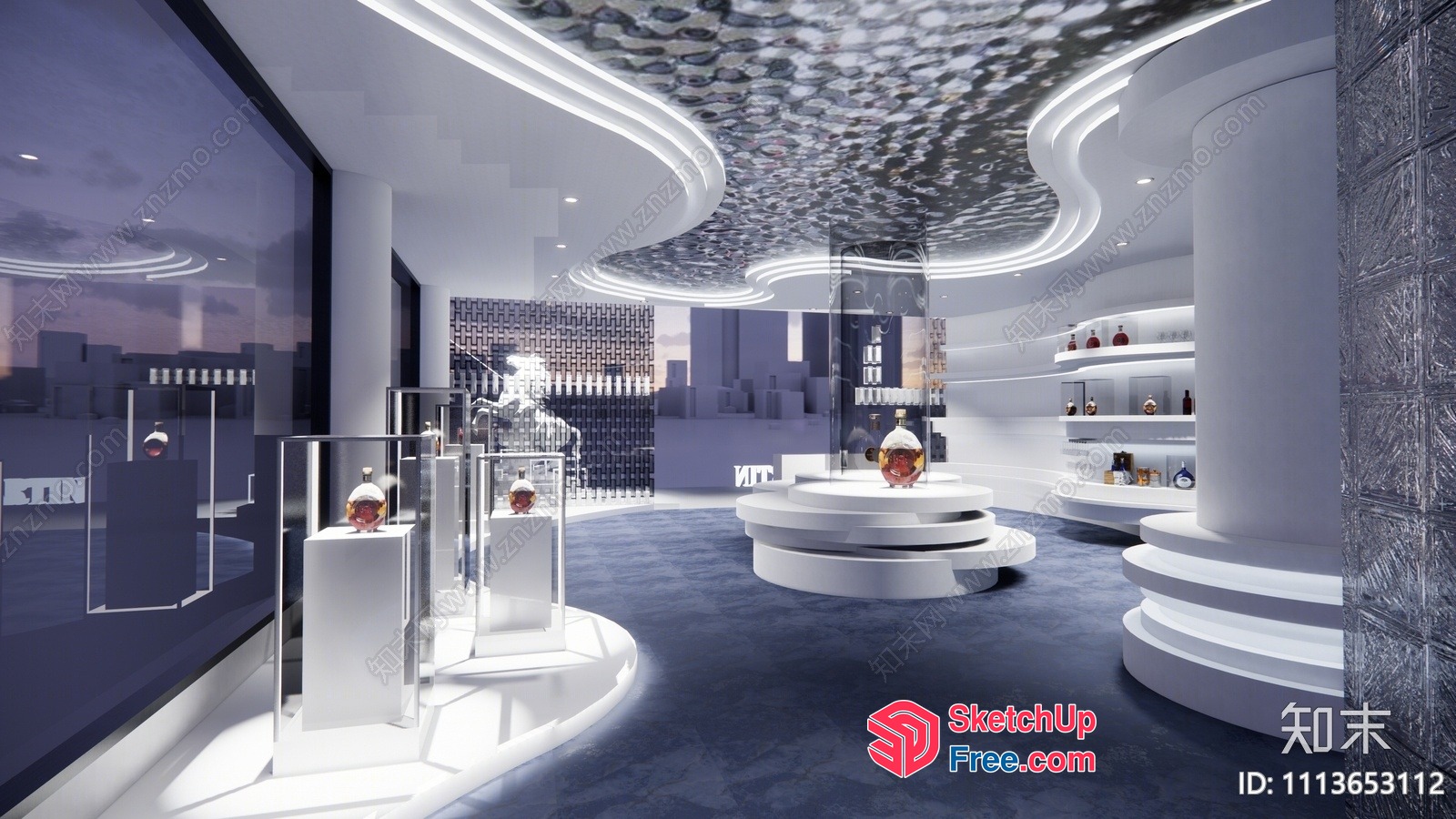 Luxury Interior Design Showroom With Modern Decor 3D SketchUp File