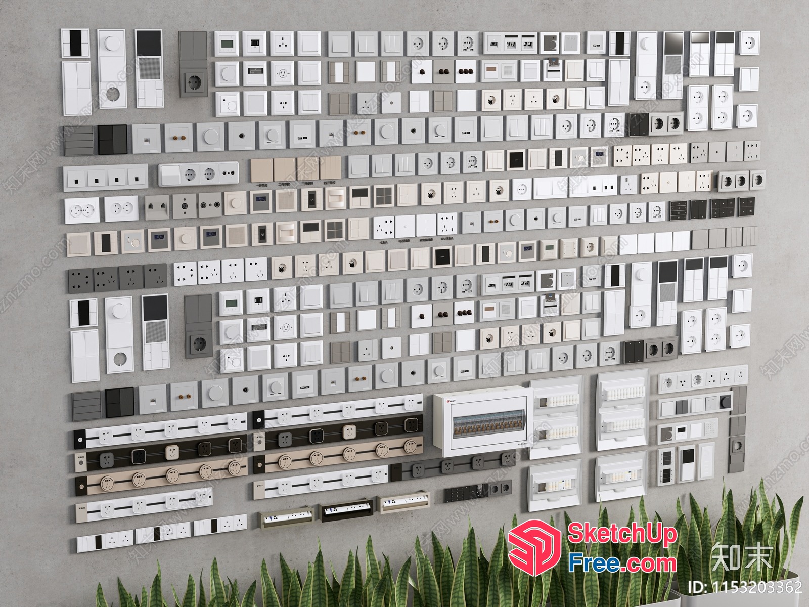Electrical Switch And Outlet Decorations 3D SketchUp File