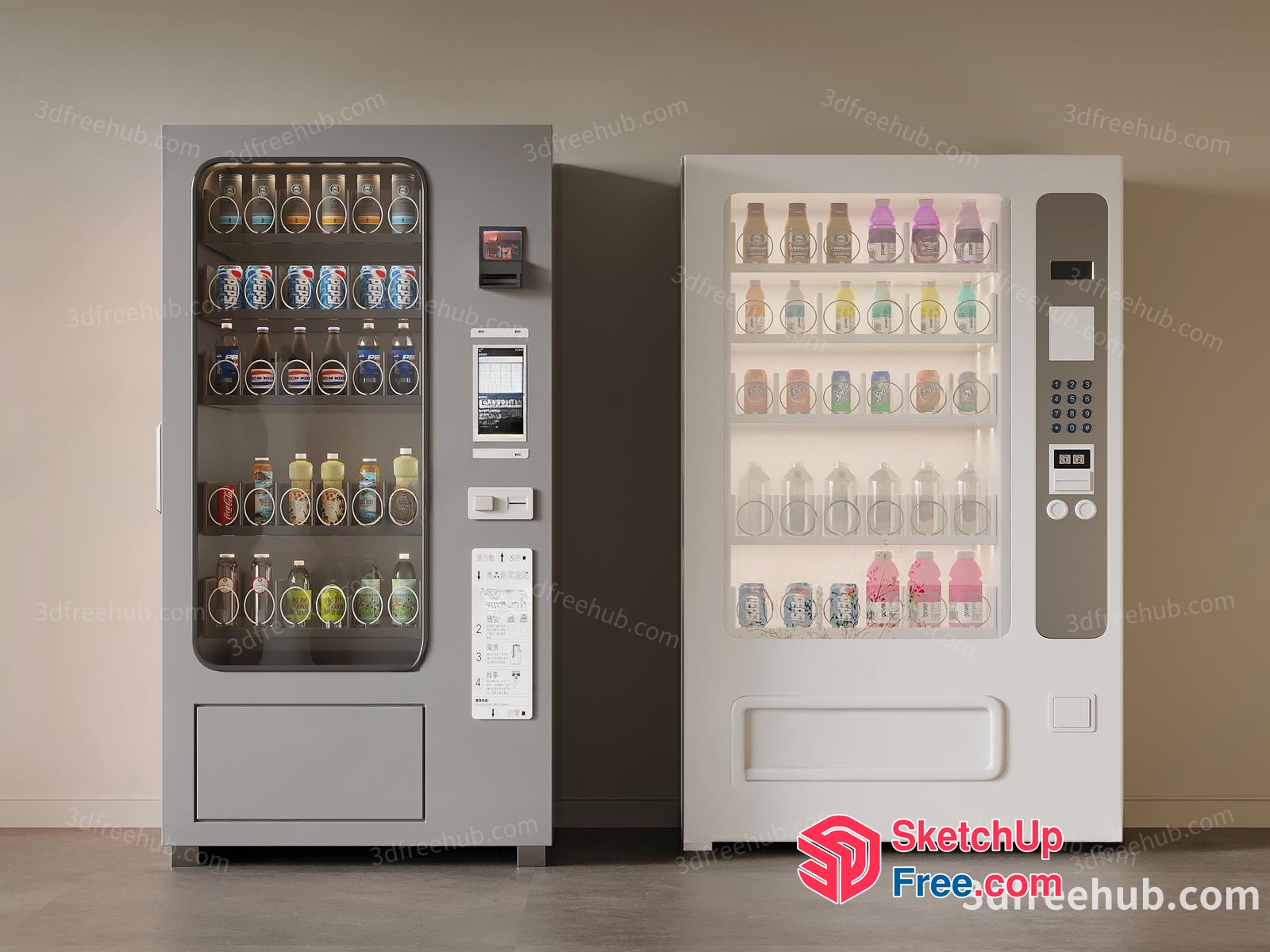Vending Machine Interior 3D SketchUp File