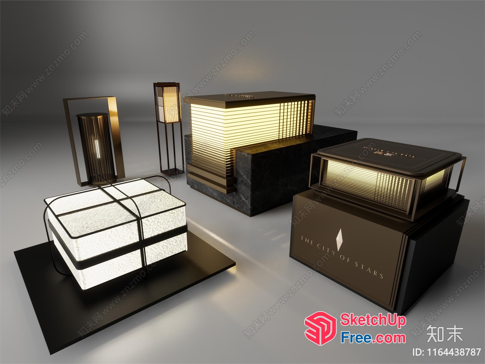 Modern Stylish Table Lamps For Ambiance Lighting 3D SketchUp File