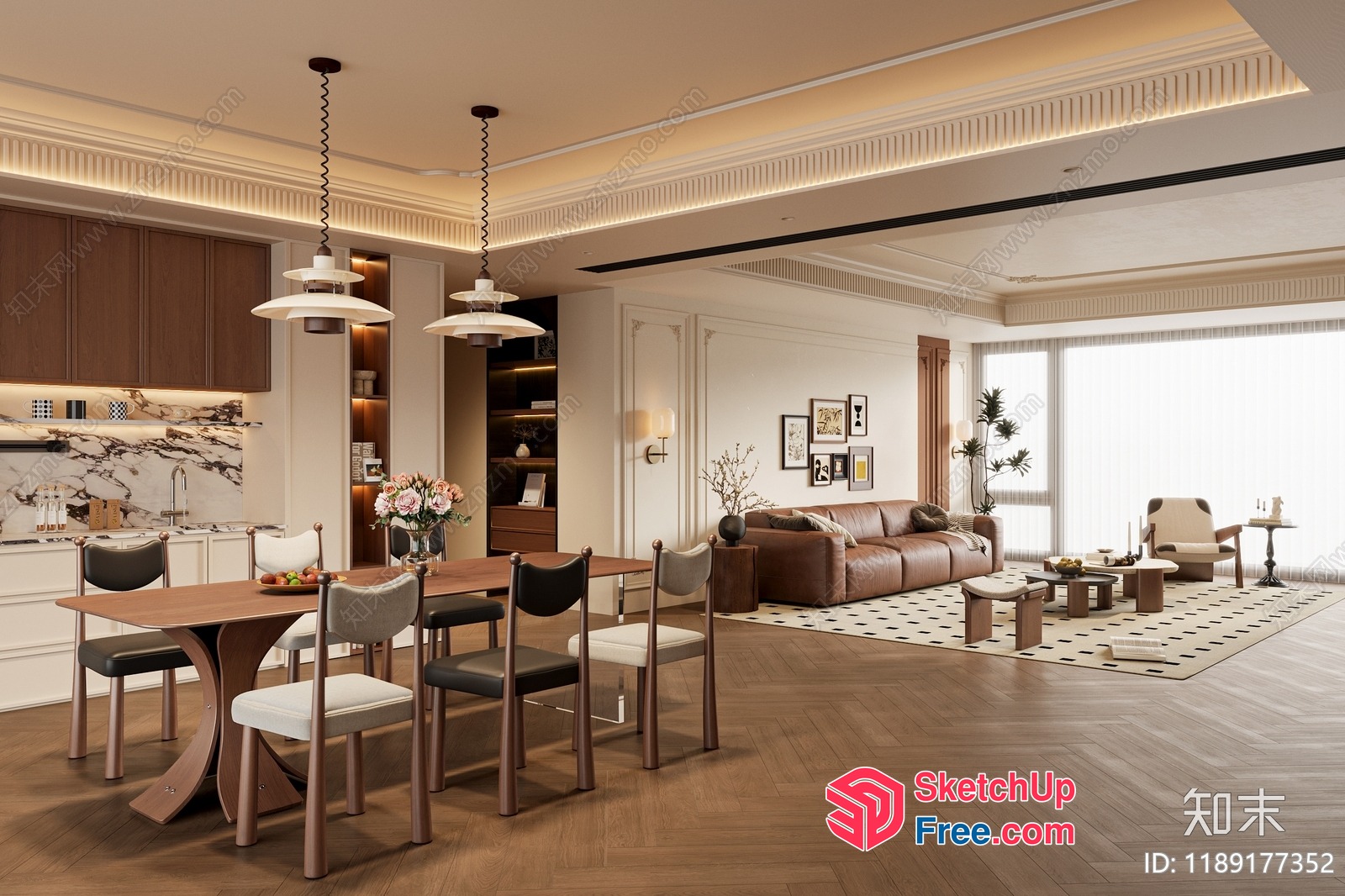 Modern Classic Interior Design 3D SketchUp File