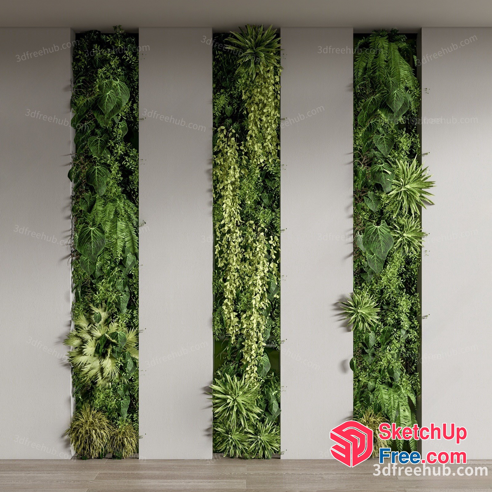 Vertical Garden Wall 3D SketchUp File