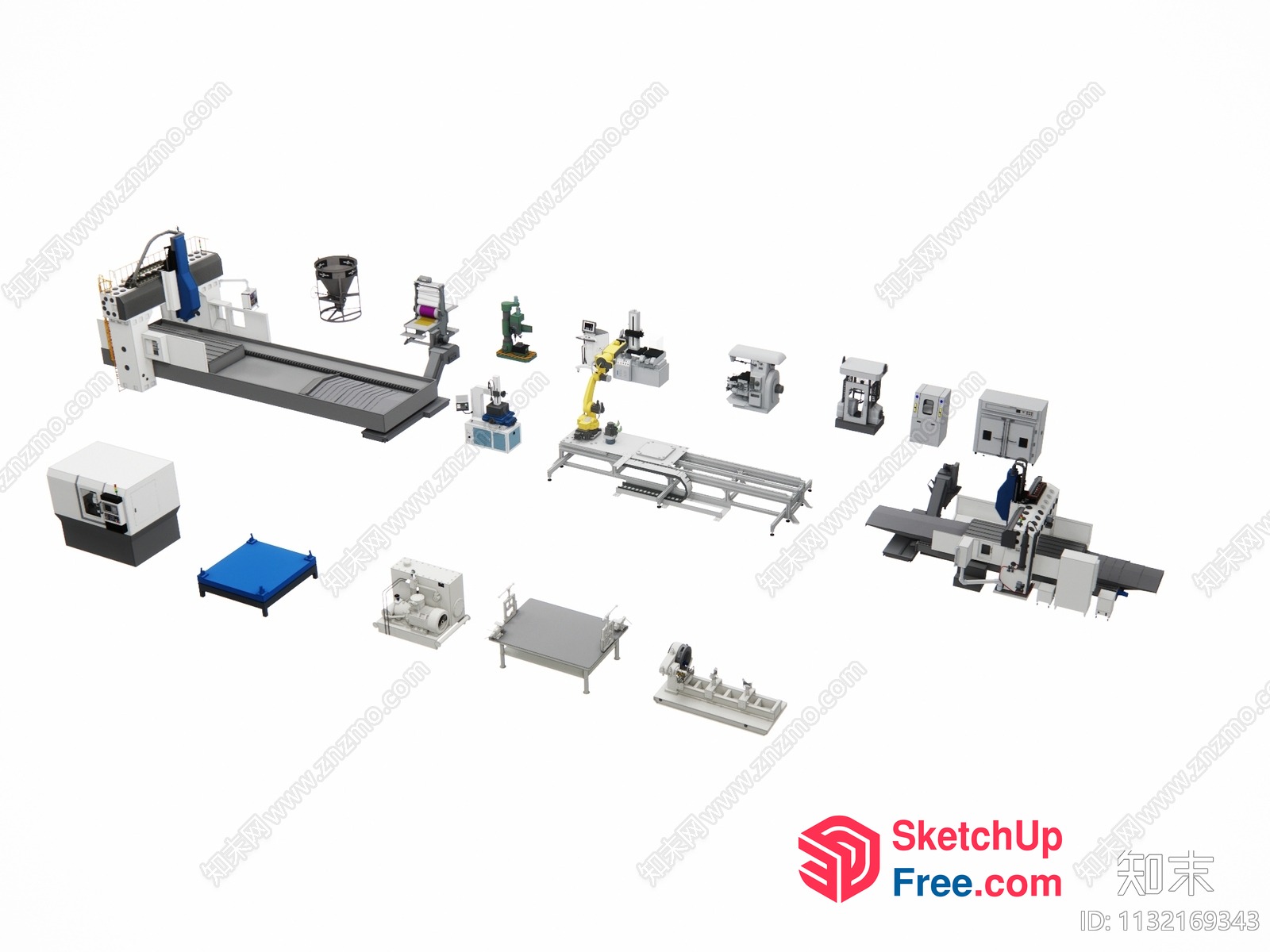 Industrial Machinery And Equipment 3D SketchUp File