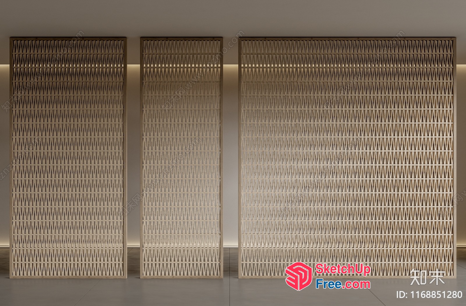 Partition Screen Decorative Art 3D SketchUp File