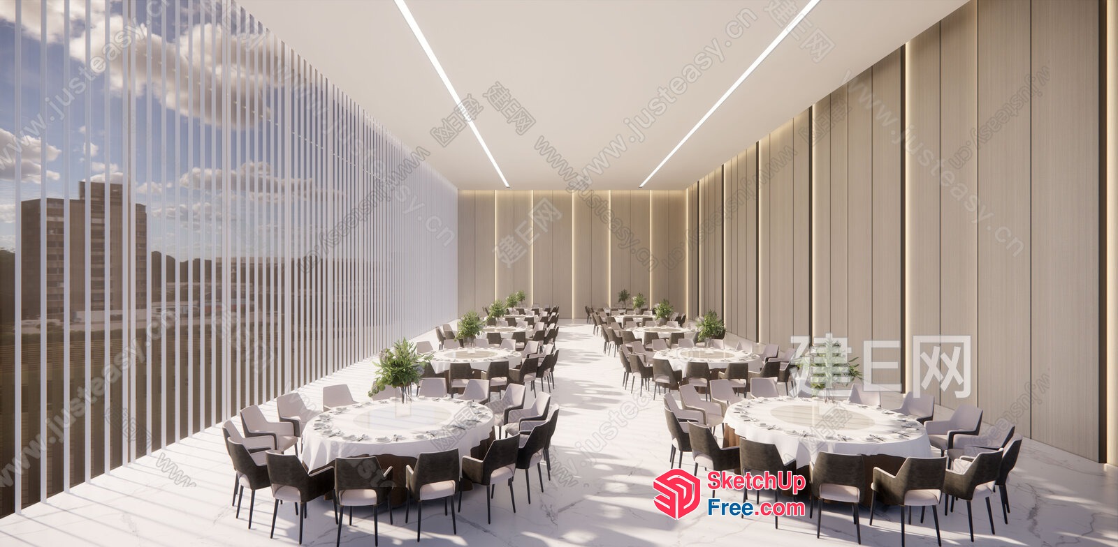 Elegant Modern Conference Room 3D SketchUp File
