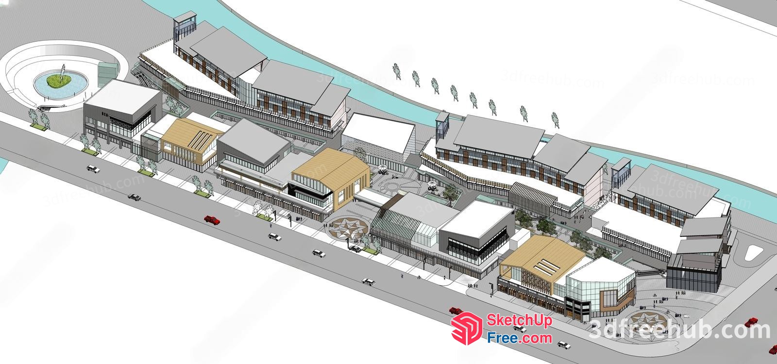Commercial Street Cladding 3D SketchUp File