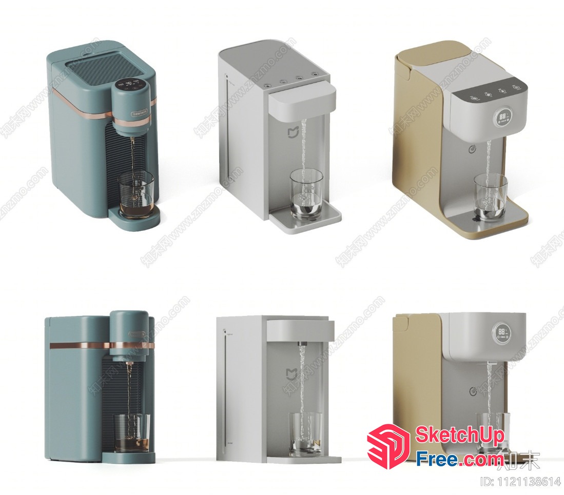 Water Dispensers With Sleek Designs And Modern Features 3D SketchUp File