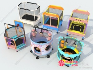 Colorful Children'S Playhouses 3D SketchUp File