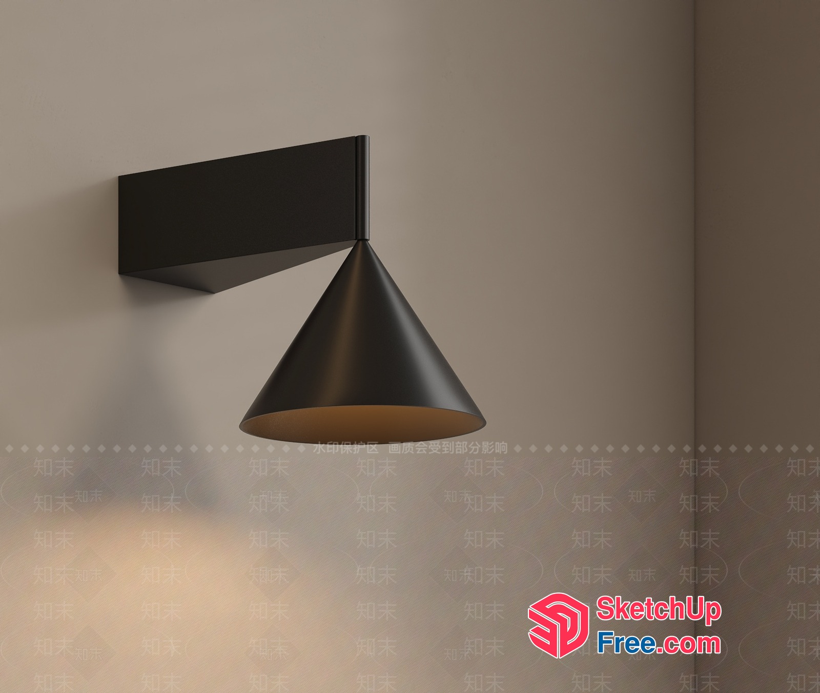 Modern Minimalist Hanging Lamp 3D SketchUp File