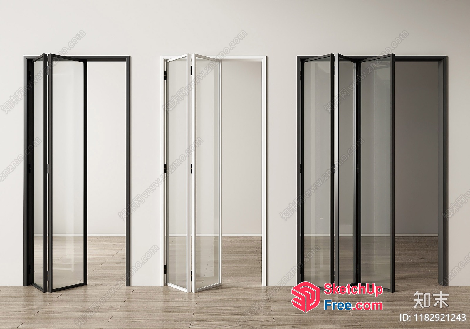 Glass Partition Screen Interior Design 3D SketchUp File