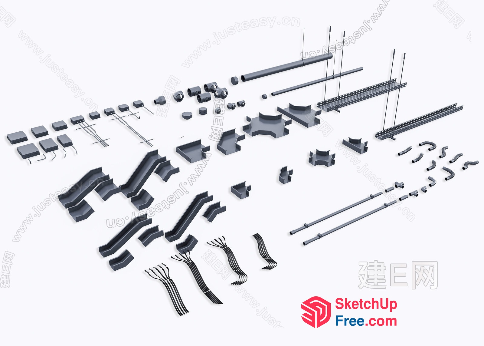 Collection Of Various Building Materials 3D SketchUp File