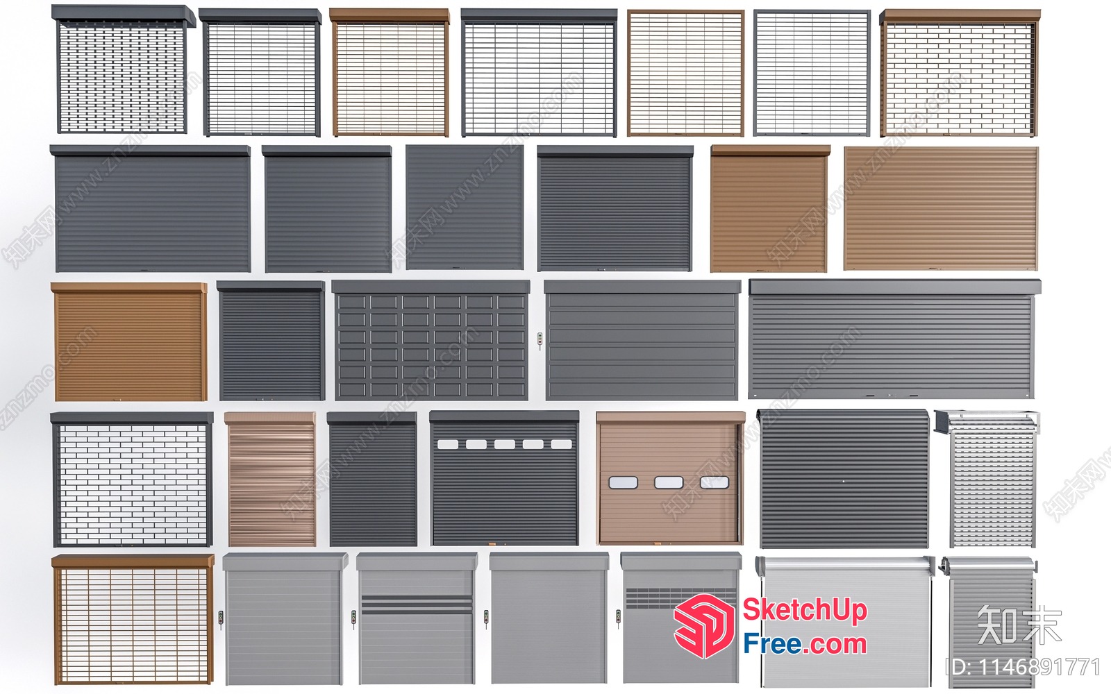 Various Window And Door Designs 3D SketchUp File