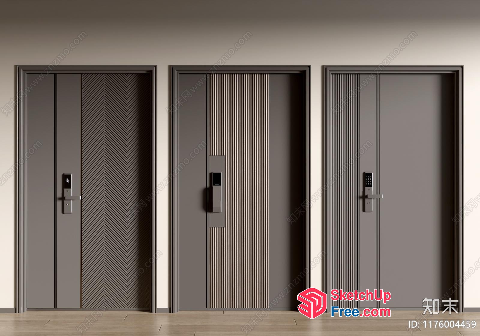 Elevators In A Modern Office Building Interior 3D SketchUp File